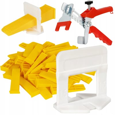 Tegel's nivelleringssysteem DUO 500 clips 1,5 mm + 100 wiggen + tang