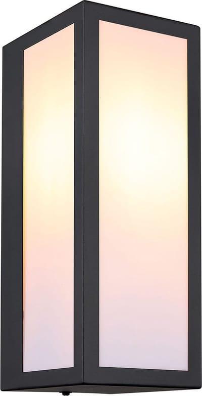 Globo wandlamp Gundula - zwart - metaal - 31980O