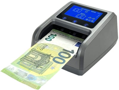 Valsgelddetector - Geldbiljettencontrole - Waardetelling - Optelfunctie - Biljettelmachine - 3.2 Inch Display - EUR USD GBP