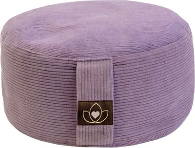 Meditatiekussen eco rib lavendel rond - Lotus | Yoga kussen