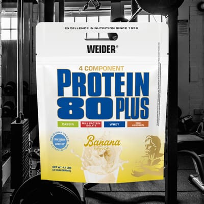 Weider Protein 80 Plus (2000g) Banana - Eiwitten - Eiwit Mix