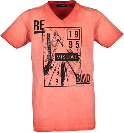 Blue Seven - T-shirt jongens - Rood - Maat 140