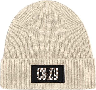 Dames muts-one size-wintersport-warme dames muts-cozy smiley-Beige