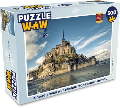 Puzzel Kasteel - Frankrijk - Water - Legpuzzel - Puzzel 500 stukjes