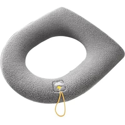 Zachte Winter Warme Toiletbrilhoes Verdikken Closestool Brei Mat Toilet Pad Kussen Wasbaar Bidethoezen Badkamer Accessoires gray