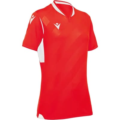 Macron Alya Shirt Korte Mouw Dames - Rood / Wit | Maat: M