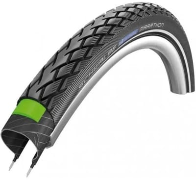 Buitenband Schwalbe Marathon GreenGuard 26 x 1.75 / 47-559 mm - zwart met reflectie