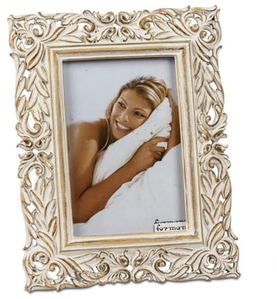 Fotolijst - 10x15 - Goud - Wit\Goud- Polyresin.