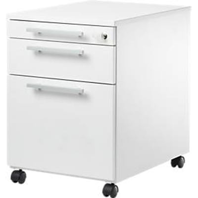 Schäfer Shop  Select Verrijdbaar ladeblok SET UP, afsluitbaar, B 432 x D 580 x H 595 mm, wit/wit