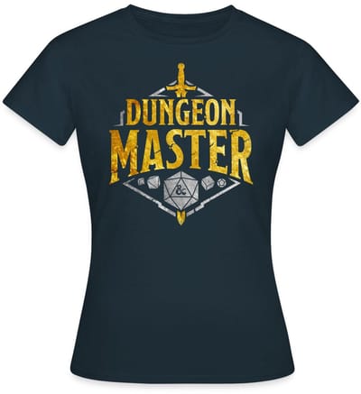Dungeons And Dragons Dungeon Master Zilver En Goud T-Shirt Dames