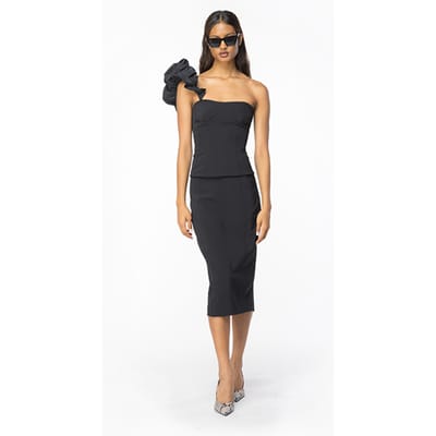PINKO Spettrometria Top Black Maat: 44 | Mouwloze Tops Outlet | Dames | Zwart