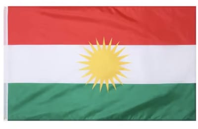 Koerdische Vlag - Vlag van Koerdistan - Ala Rengîn - 150/90CM - Polyester - Landen - Vlaggen - Flag - WK - CHPN