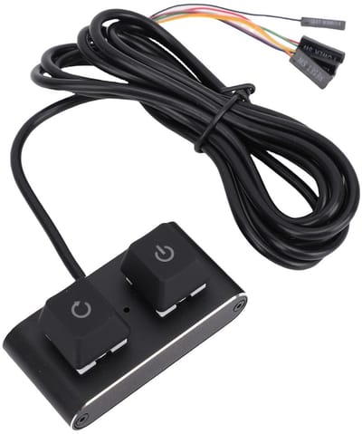 Cosensi - Dailygoods - AAN/UIT Schakelaar met RGB-Licht en 2M Kabel voor Desktopcomputer