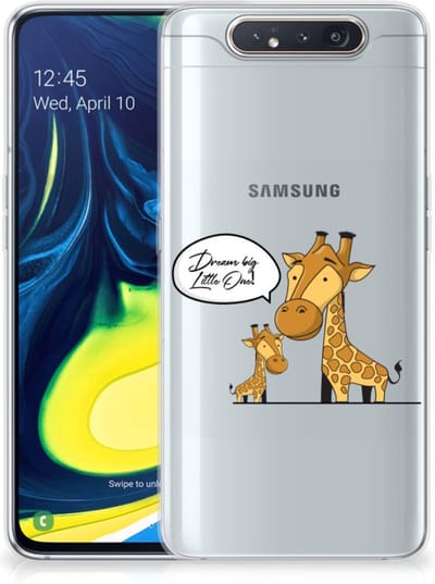 Samsung Galaxy A80 Telefoonhoesje met Naam Giraffe