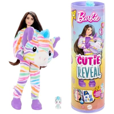 Cutie Reveal poppen zebra dromen van kleur pop Mattel