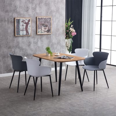 Tuinstoelen CATCH in een set van 4 - grijs
