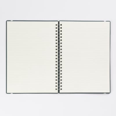 Vacavaliente - Studio Notitieboek A4 - Gerecycled Leer - Groen