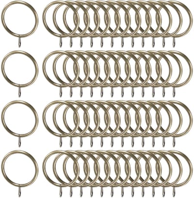 Dailygoods- Gordijnringen 100 stuks - Antiek groenbrons - IJzer met