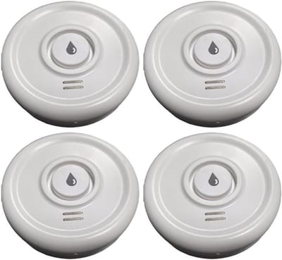 Waterdetector - Watermelder - Thuisbeveiliging - Luid alarm - 4 stuks - Wit