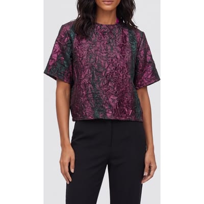 Studio Anneloes Jaquard Lurex Top Red/green Maat: XS | Blouses Outlet | Dames | Blauw