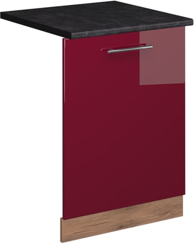 Vicco Fame-Line Vaatwasserfrontpaneel – 60 cm, WB Antraciet Bordeauxrode hoogglans