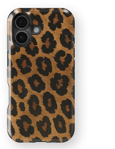 DripCase Luipaard Hoesje geschikt voor iPhone 16 | Backcover met Mag | Hoesje met Dierenprint geschikt voor iPhone 16 Leopard Dark