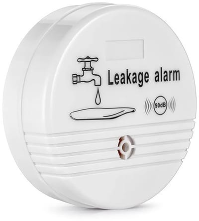 QTTVBTNA -Waterlek Detector – 100dB Wateralarm met Hoge Gevoeligheid – Draadloze Lekmelder voor Badkamer, Keuken & Kelder