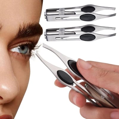 Pincet met Licht - Wenkbrauw Plukker - Precisie Ontharen - Ingebouwd Verlichting - 9.8 cm Lengte