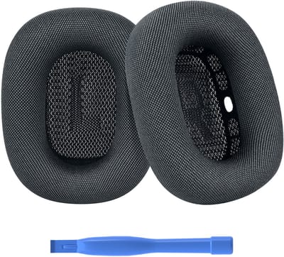 Vervangende Oorkussens voor AirPods Max Hoofdtelefoon van MMOBIEL – Mesh Fabric Koptelefoon Oorkussens – Noise Isolation Hoofdtelefoon Earpads – Middernacht