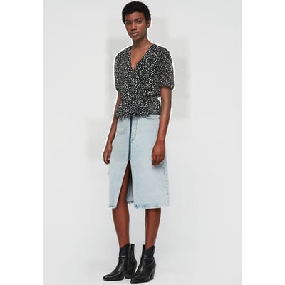 AllSaints Ilia Pippa Top Black | Maat: 34 | Blouses Outlet | Dames | Zwart