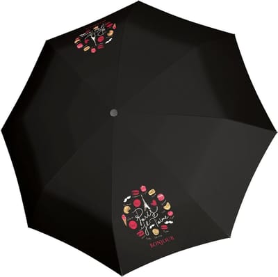 doppler Paraplu Fiber Magic Paris Je Taime Zwart