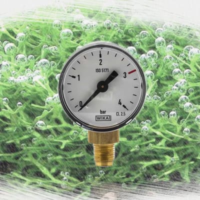 Oxyturbo CO2 aquarium manometer werkdruk lagedruk 1/8” bu.dr.