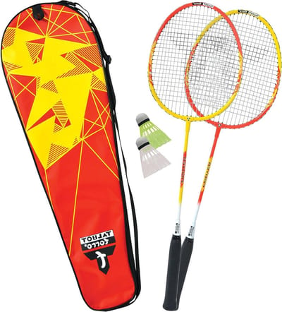 Badminton Set - Rackets en Shuttles - Recreatief Spelen - Lichtgewicht Aluminium - 420 g - Meerdere Kleuren