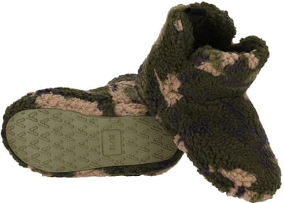 Apollo Pantoffels / sloffen camouflage - army groen - kinderen - maat 33-34 - hoog model - legerprint