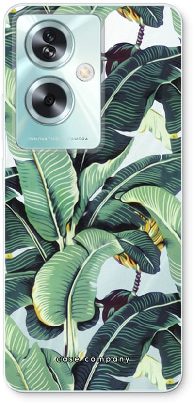 Case Company® - Hoesje geschikt voor Oppo A79 hoesje - Bananenbladeren - Soft Cover Telefoonhoesje - Bescherming aan alle Kanten en Schermrand
