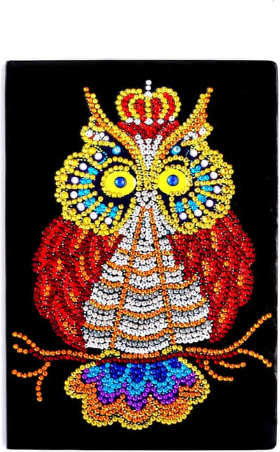 Notitieboekje - HM023 - Uil - Diamond painting - compleet pakket - diamond painting by Wietske