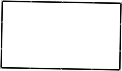 Projectiescherm Vouwbaar - Film Scherm - Thuisbioscoop Presentaties - Lichtabsorberende Rand - 221 x 125 cm - Wit