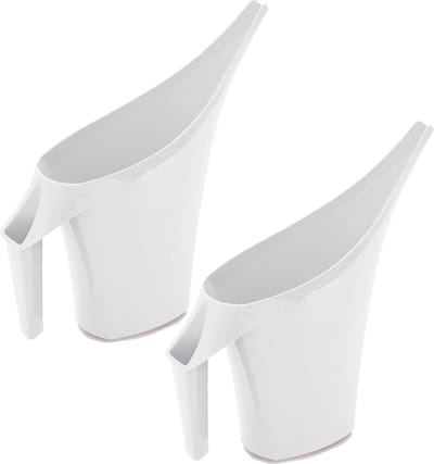 Prosperplast Gieter - 2x - wit - kunststof - 2 liter - Gieters voor binnen en buiten
