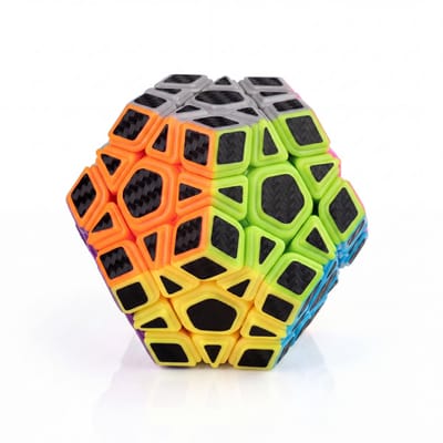 Qiyi Megaminx 3 Carbon – Speedcube | Snel, Soepel & Duurzaam – Klassieke Speed Cube - Puzzelkubus voor Jong & Oud - Fidget - Fidget Cube - Fidget Toys