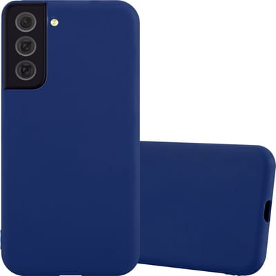 Cadorabo Hoesje geschikt voor Samsung Galaxy S22 in CANDY DONKER BLAUW - Beschermhoes gemaakt van flexibel TPU silicone Case Cover