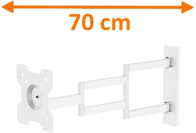 Axis XL White 70 cm TV Beugel