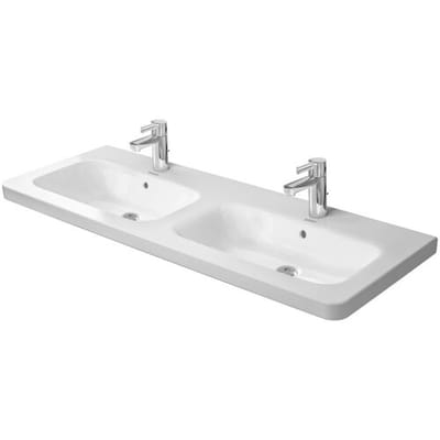 Duravit DuraStyle furniture double washbasin 130 cm, with 1 tap hole per basin 2338130000