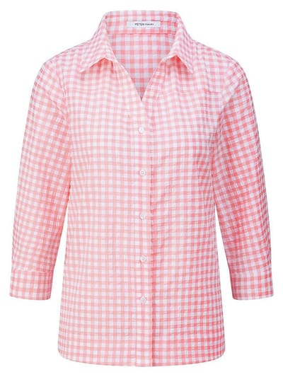 Blouse 3/4-mouwen Van Peter Hahn wit