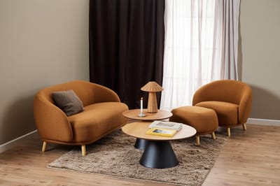 Giga Living Salontafel Skagen - Rond 85x85x40cm - Naturel