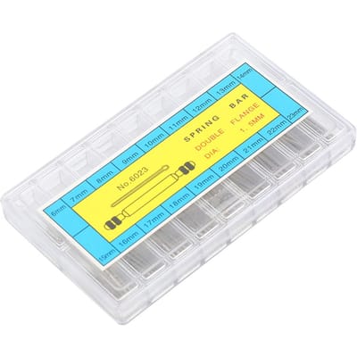 Metalen Veerpen Horloge Horlogemaker Reparatiegereedschap Accessoire met Doosje 1,5 mm yellow