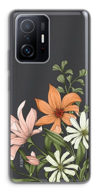 Case Company® - Hoesje geschikt voor Xiaomi 11T Pro hoesje - Floral bouquet - Soft Cover Telefoonhoesje - Bescherming aan alle Kanten en Schermrand