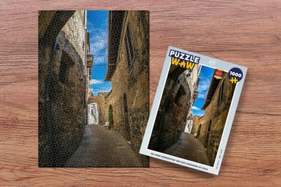 Puzzel De oude binnenstad van San Gimignano in Italië - Legpuzzel - Puzzel 1000 stukjes volwassenen