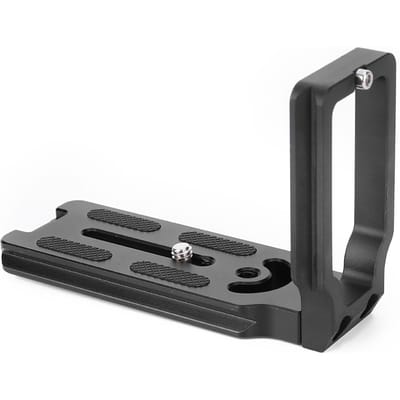 Plaque à dégagement rapide en alliage d'aluminium noir Support en L à main Accessoire pour Canon EOS 5D Mark II gray