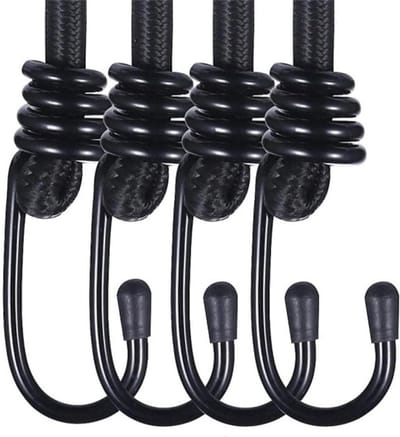10-delige Tension Rope Set met Haakjes, Sterke Rubber Tensioners voor Tuin, Fiets en Auto, Ideaal voor Zeilen en Tarp Bevestiging