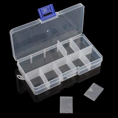 Kleine Visgerei Opbergdoos met Verstelbare Scheiders, Ideaal voor Vissen, Lures en Accessoires, Compact en Handig voor Outdoor Gebruik